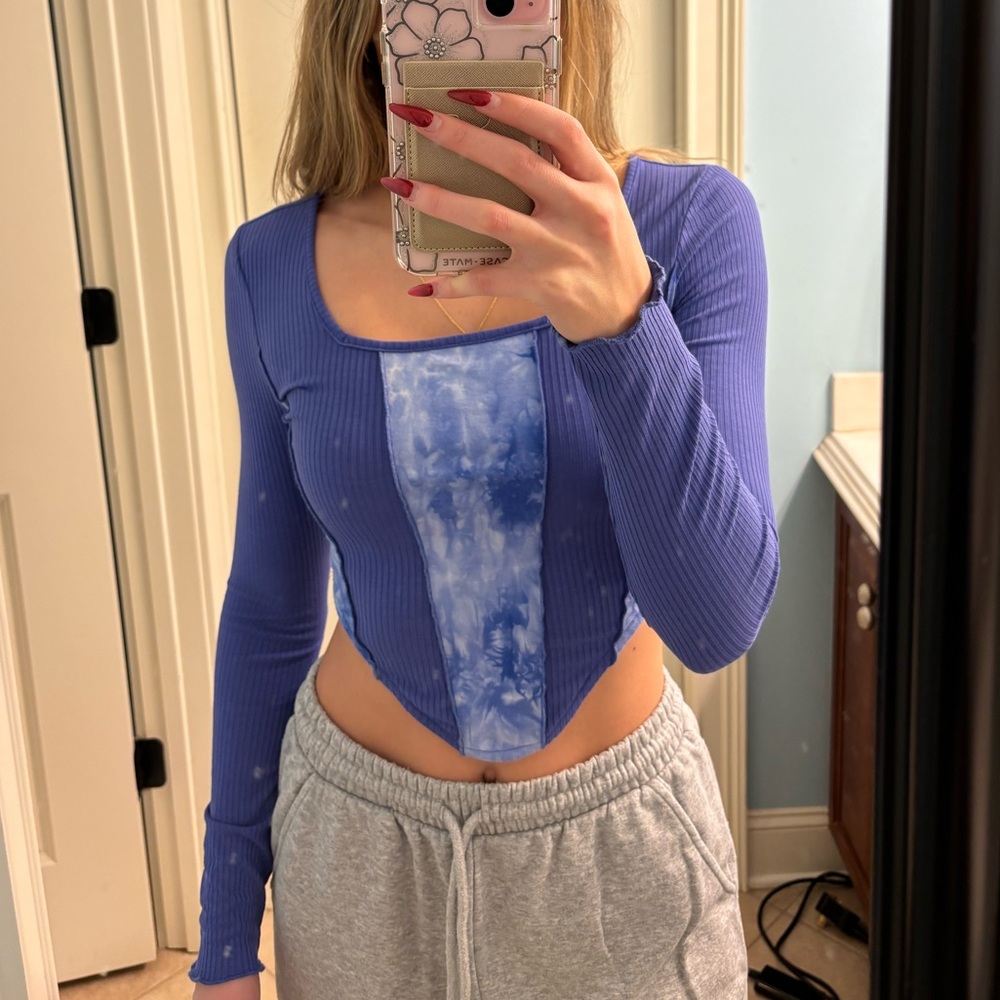 Square Neck Ribbed Crop Top